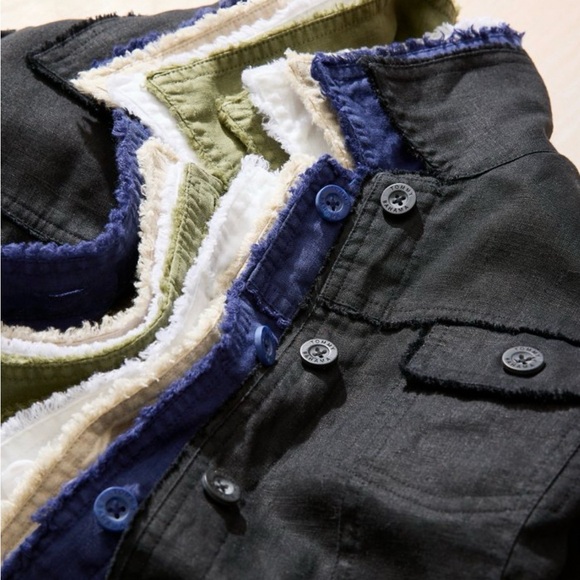 Tommy Bahama NWOT Two Palms raw edge 100% linen jacket - Picture 13 of 14